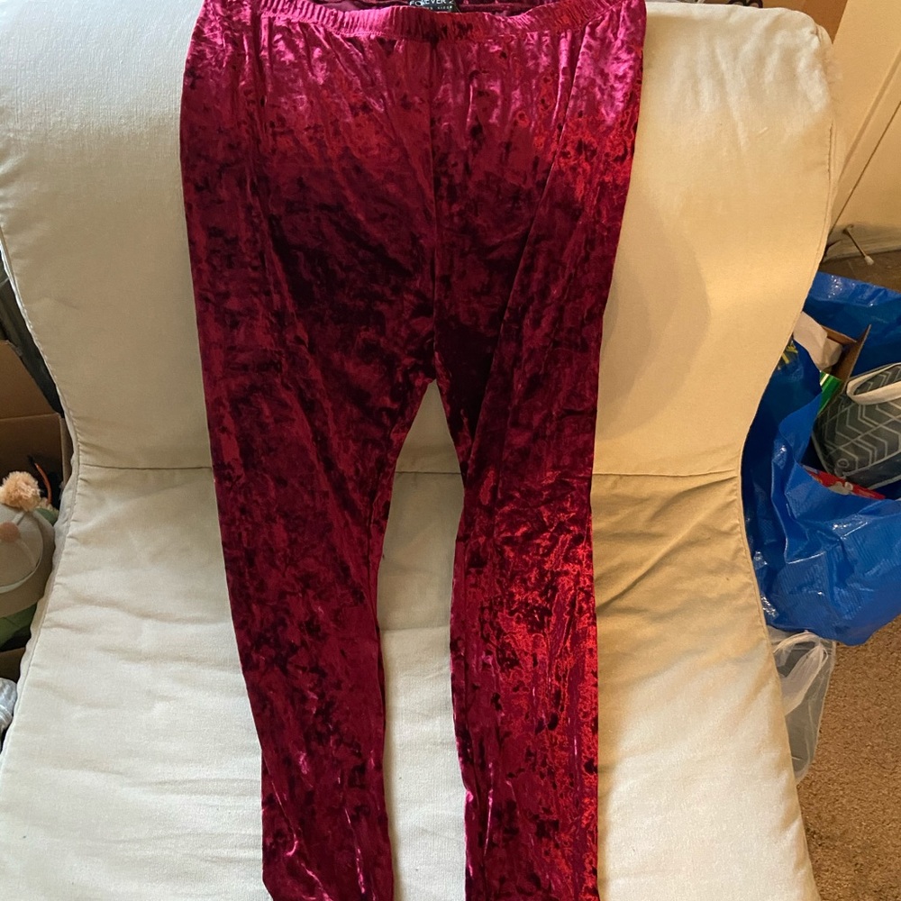Forever 21 velvet pants